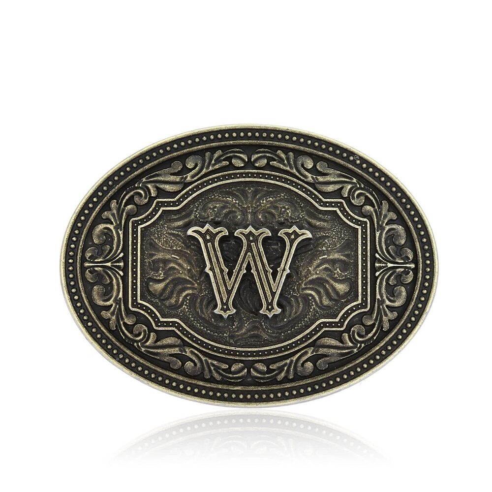 4726 Belt Buckles - Initial Letters A to Z Western Rodeo Cowboy Cowgirl